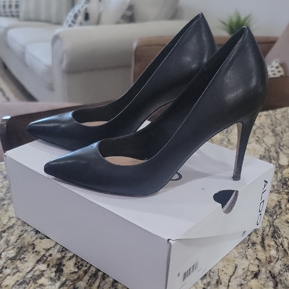 Aldo Sleek Black Heels for Women